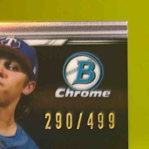 2019 Bowman Chrome Tyler Phillips Prospects Auto Refractor /499 Texas Rangers