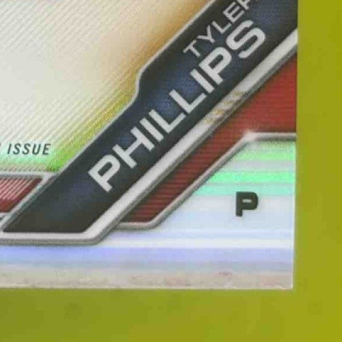 2019 Bowman Chrome Tyler Phillips Prospects Auto Refractor /499 Texas Rangers