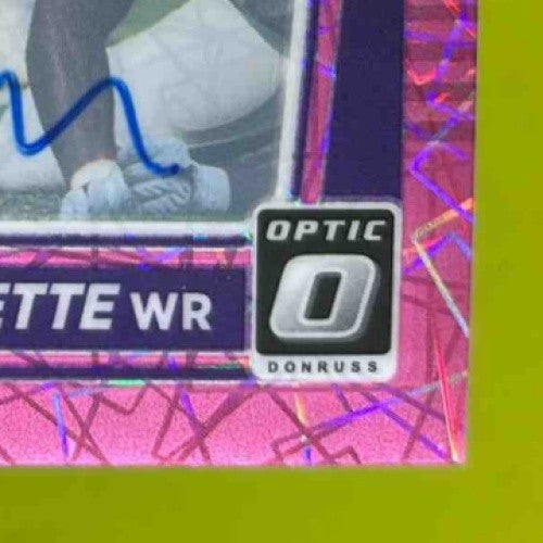 2021 Donruss Optic Ihmir Smith-Marsette Auto Pink Velocity /50 #241 RC Vikings
