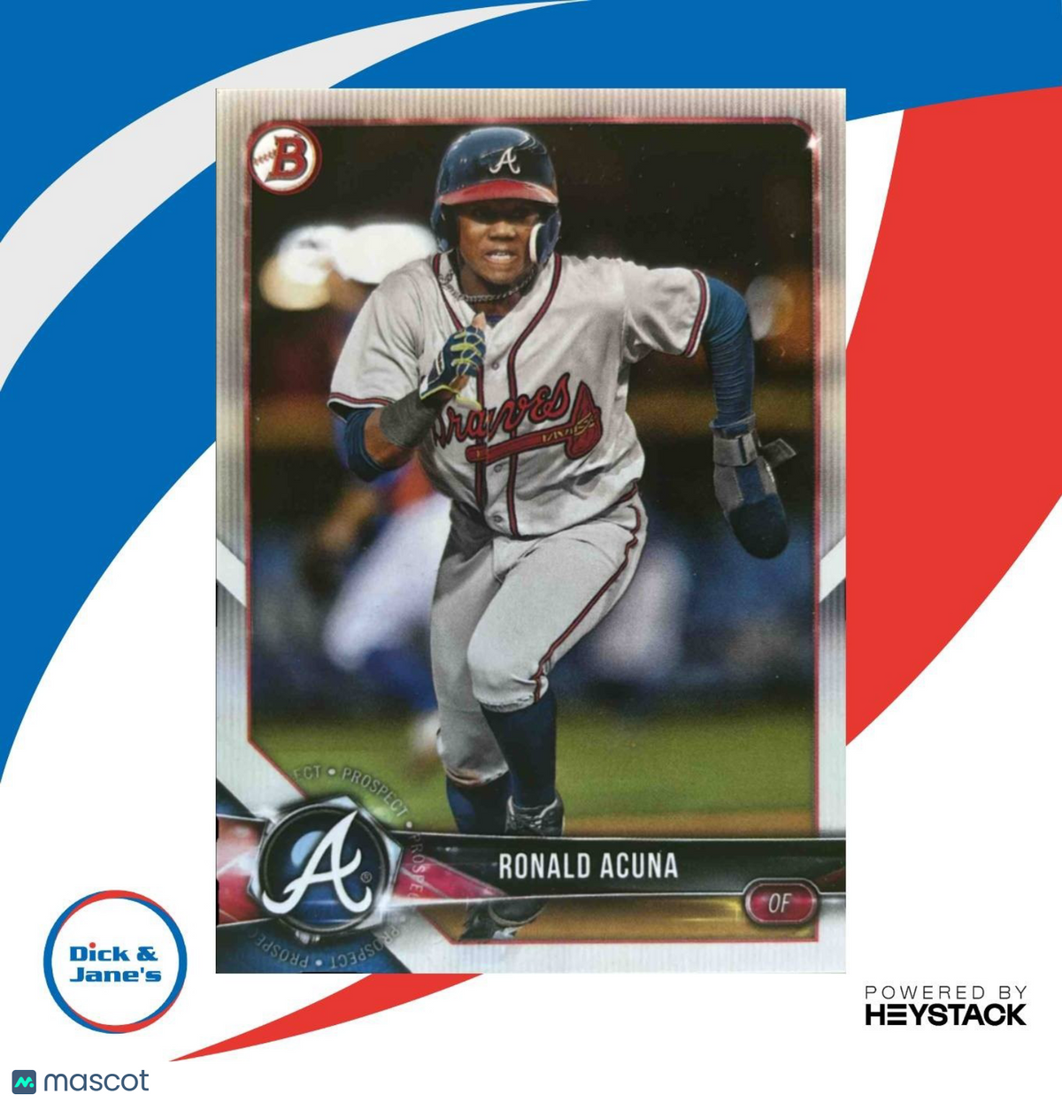 2018 Bowman Ronald Acuna Prospects #BP1 RC Atlanta Braves