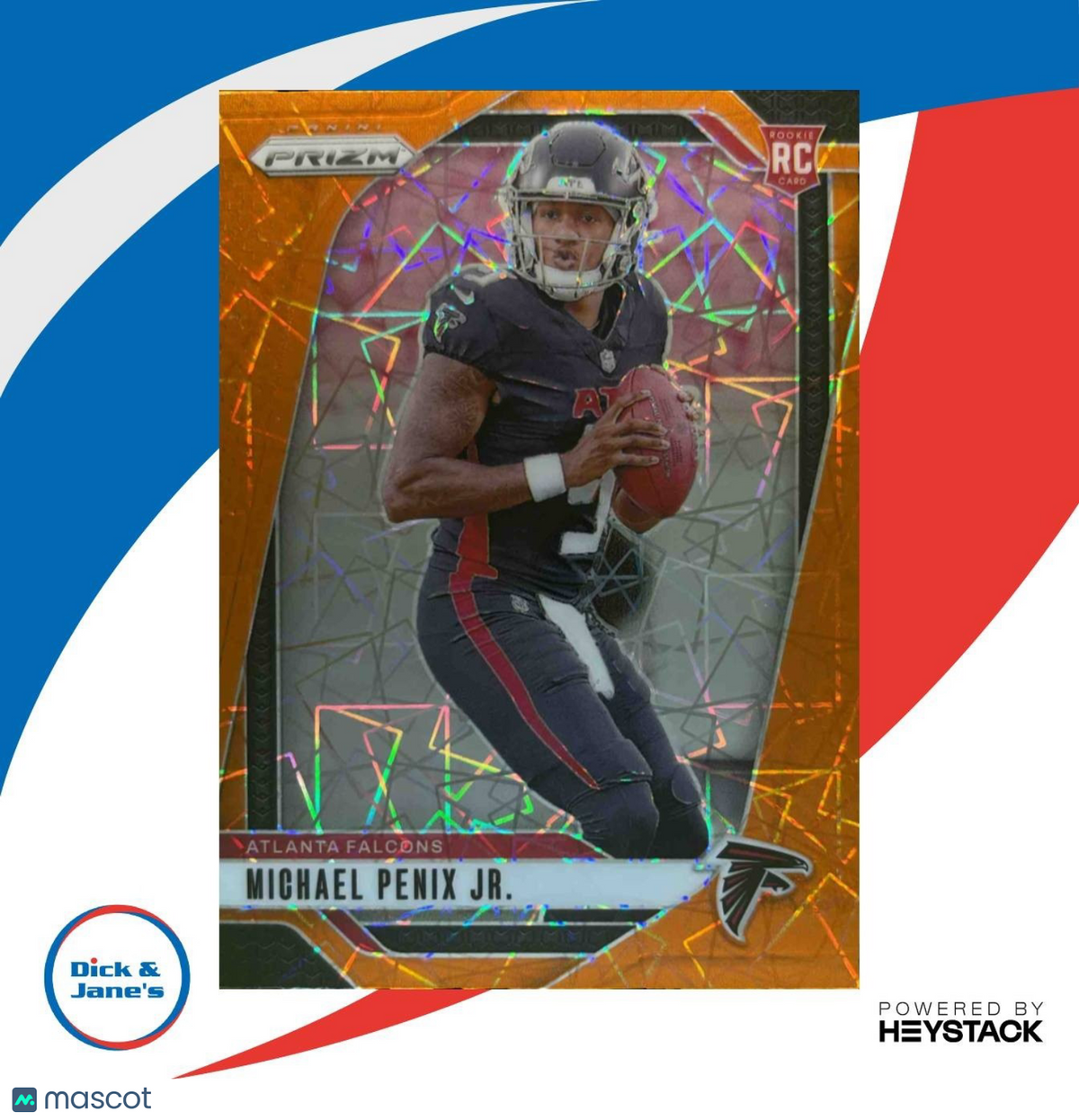 2024 Panini Prizm Michael Penix Jr. Lazer #378 RC Atlanta Falcons