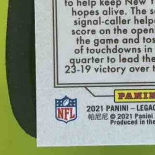 2021 Panini Legacy Daniel Jones Emerald Mini /25 #6 New York Giants