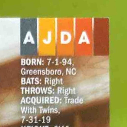 2020 Topps Stadium Club Jaylin Davis Auto #AJDA RC San Francisco Giants