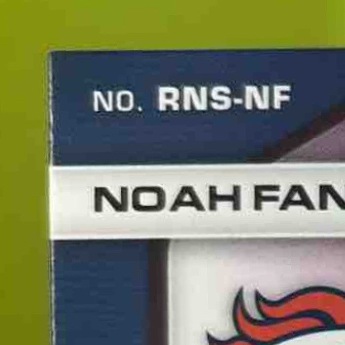 2019 Panini Elements Noah Fant Rookie Neon Signs Red /50 RC Auto Denver Broncos