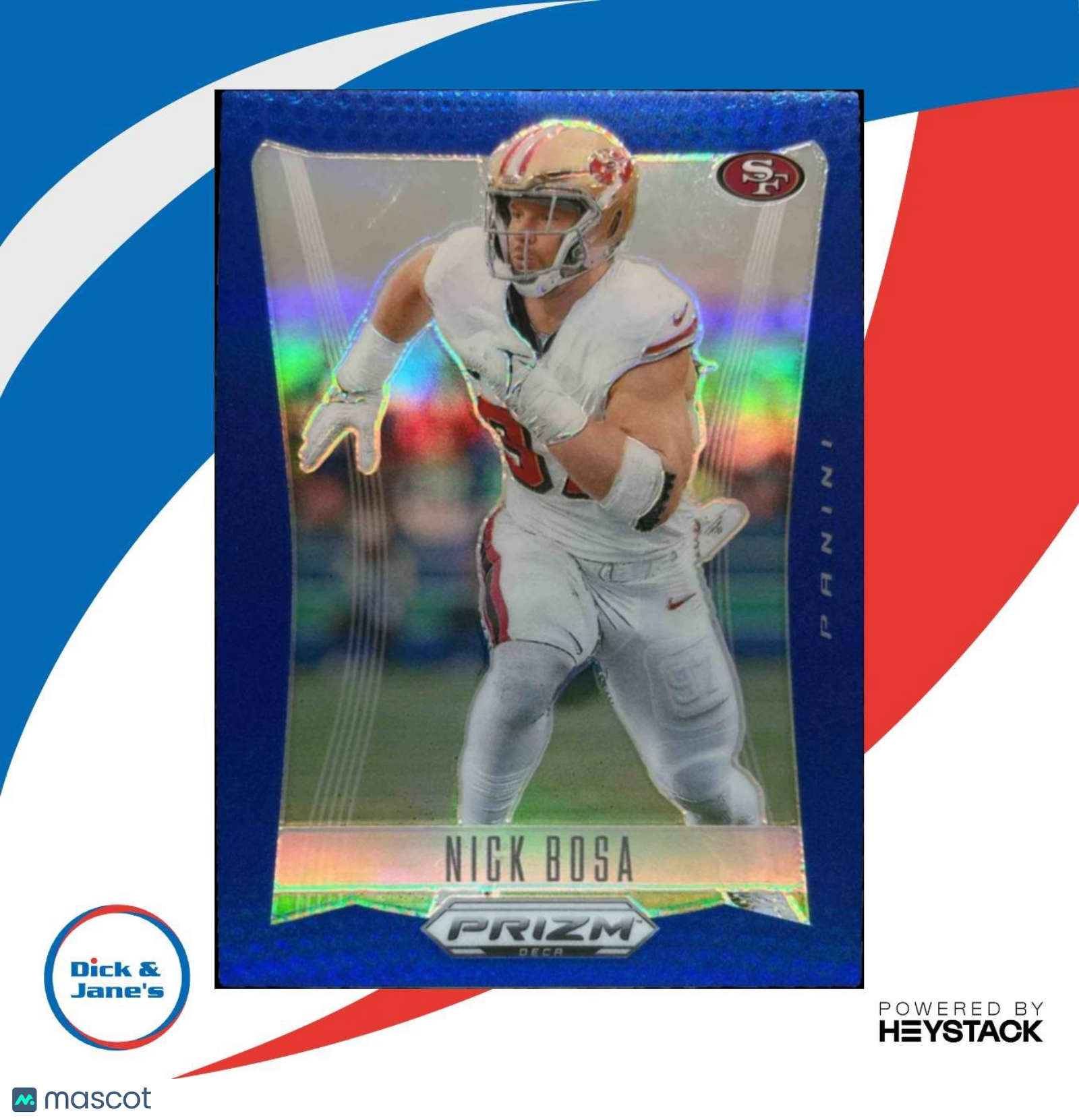 2024 Panini Prizm Deca Nick Bosa Blue 111/149 #253 San Francisco 49ers