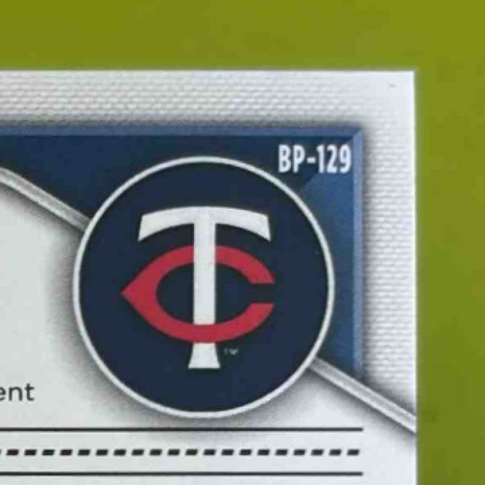 2024 Bowman Byron Chourio Blue Pattern /125 #BP-129 1st Prospect Minnesota Twins
