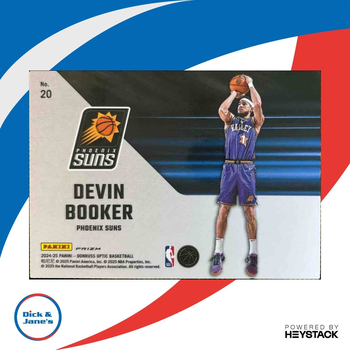 2024-25 Panini Donruss Optic Devin Booker Phazes #20 Phoenix Suns