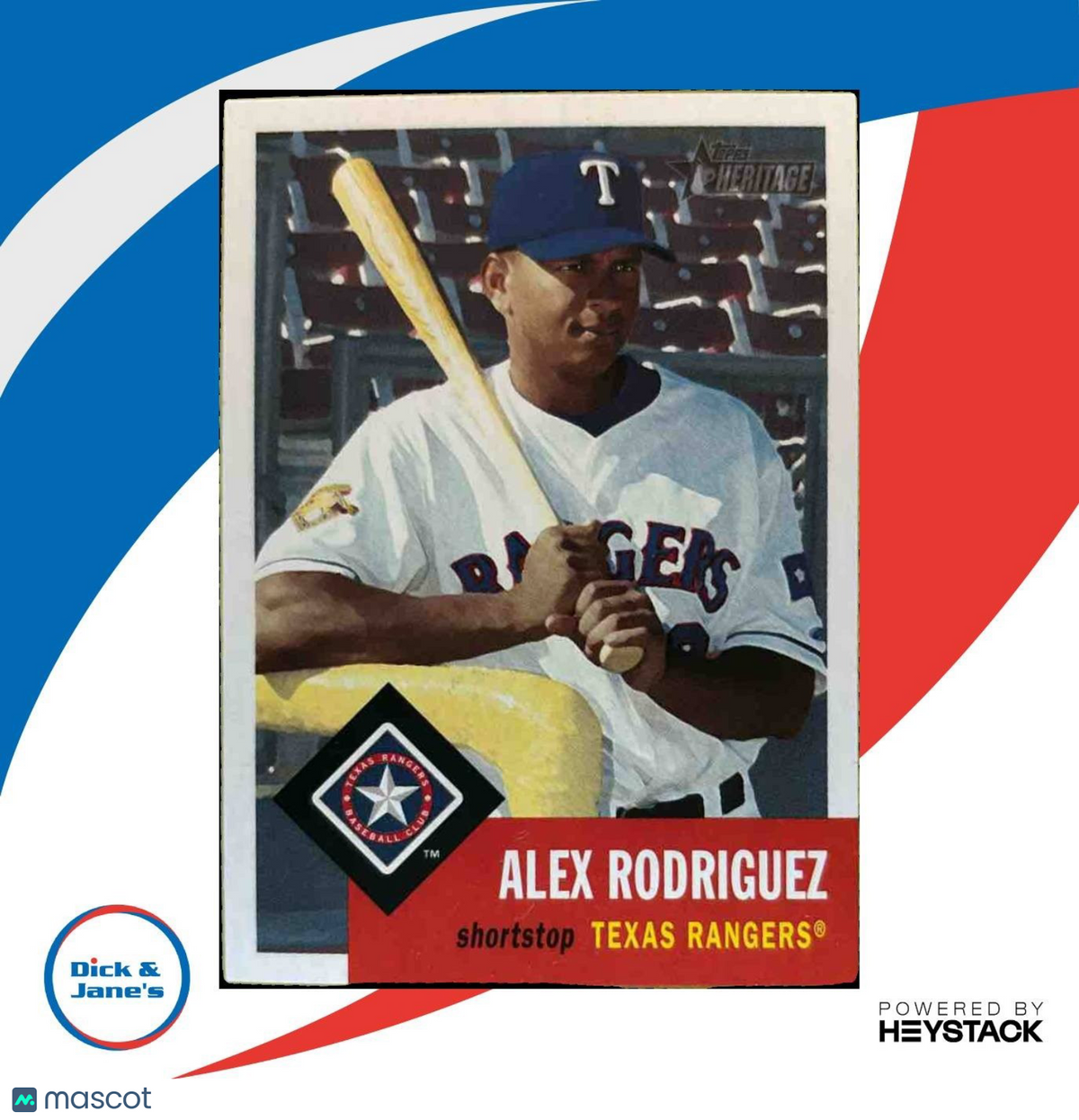 2002 Topps Heritage Alex Rodriguez #53 Texas Rangers