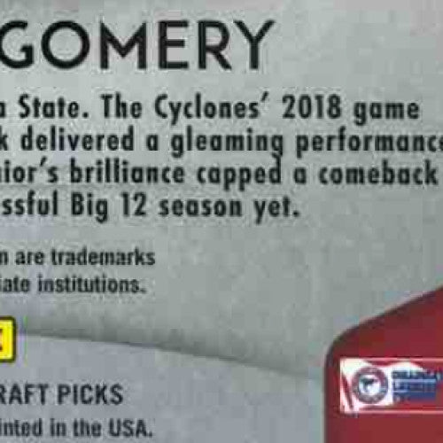 2019 Panini Prizm Draft David Montgomery Prizms Silver #118 RC Iowa Cyclones
