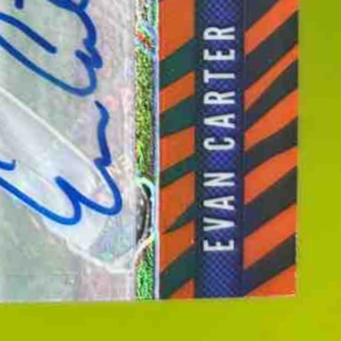 2020 Panini Prizm Draft Picks Evan Carter Auto Tiger Stripes /25 #PDP50