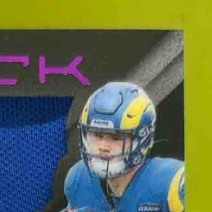 2025 Panini Black Terrance Ferguson Auto Patch Jumbo LETTER /50 RC Rams