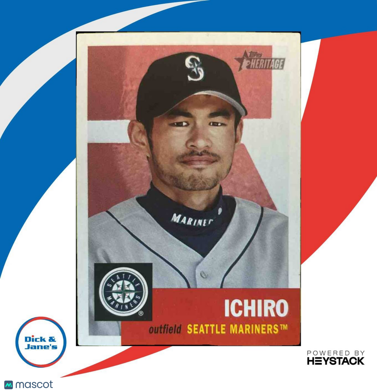 2002 Topps Heritage Ichiro #1 Seattle Mariners