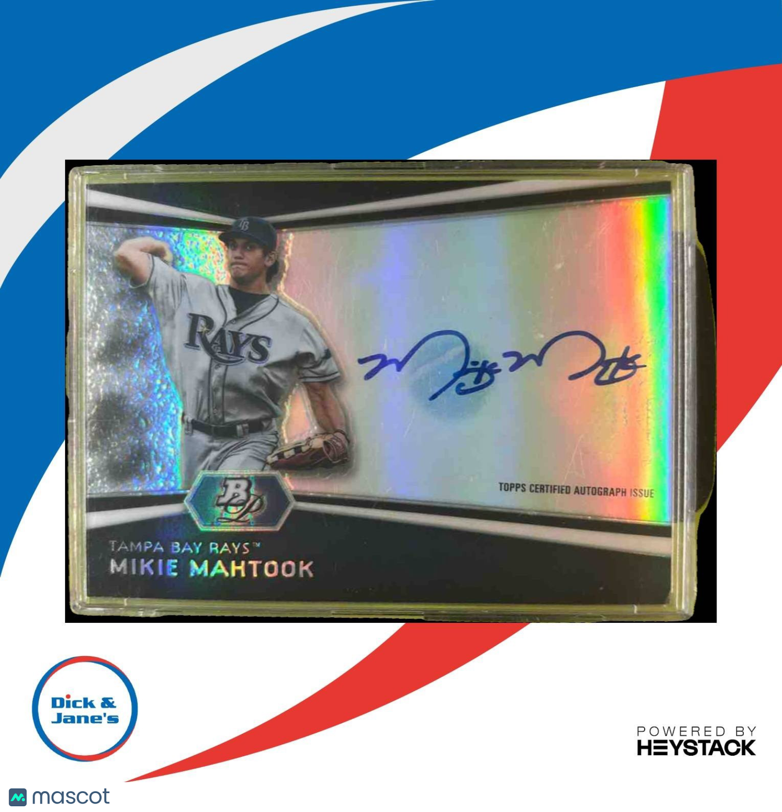 2012 Bowman Platinum Mikie Mahtook Prospect Auto #AP-MM Tampa Bay Rays