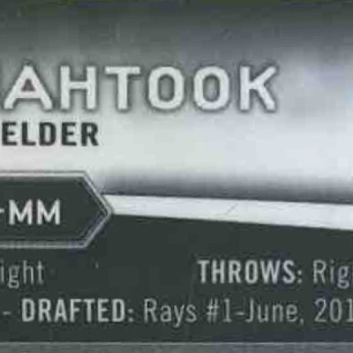 2012 Bowman Platinum Mikie Mahtook Prospect Auto #AP-MM Tampa Bay Rays
