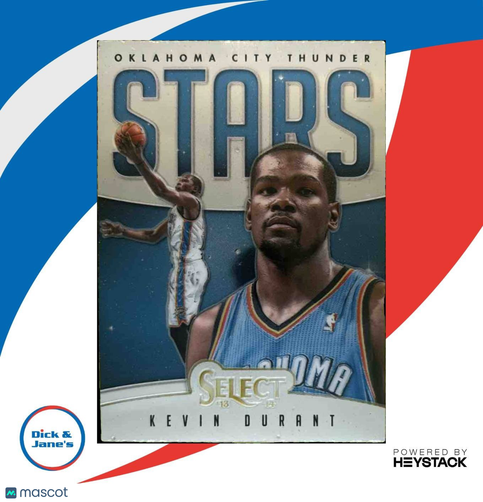 2013-14 Panini Select Kevin Durant Stars #10 Oklahoma City Thunder