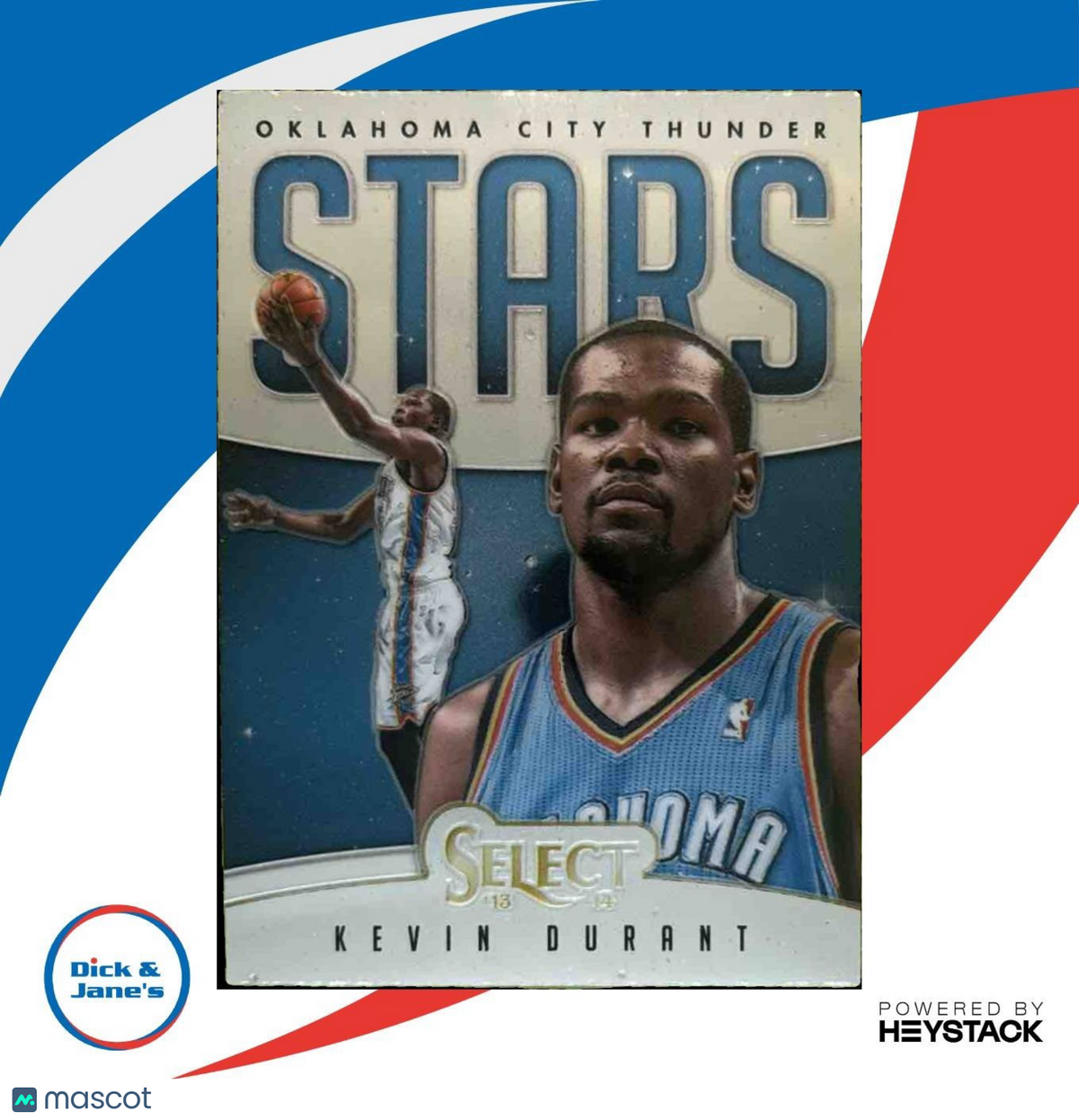 2013-14 Panini Select Kevin Durant Stars #10 Oklahoma City Thunder