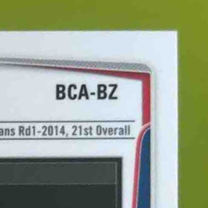 2014 Bowman Draft Bradley Zimmer Chrome Pick Auto Refractor Cleveland Indians
