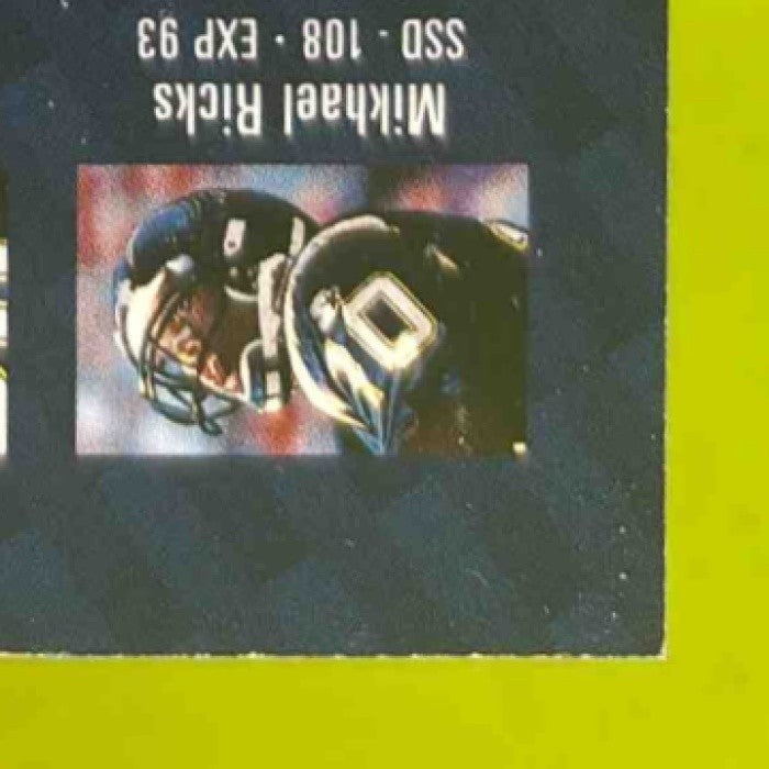 1999 Playoff Prestige SSD Natrone Means Checklists Auto /250 #CL25 Chargers