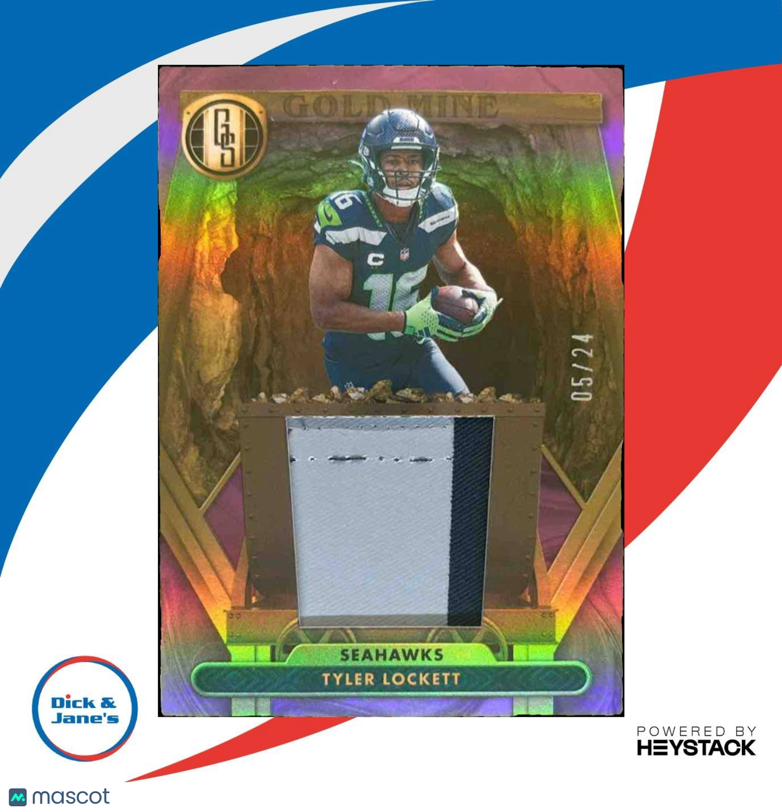 2024 Panini Gold Standard Tyler Lockett Mine Rose 5/24 MEM Seattle Seahawks