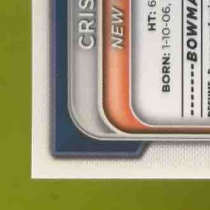 2024 Bowman Chrome Cristopher Larez Auto Gold Shimmer /50 1st Prospect Mets