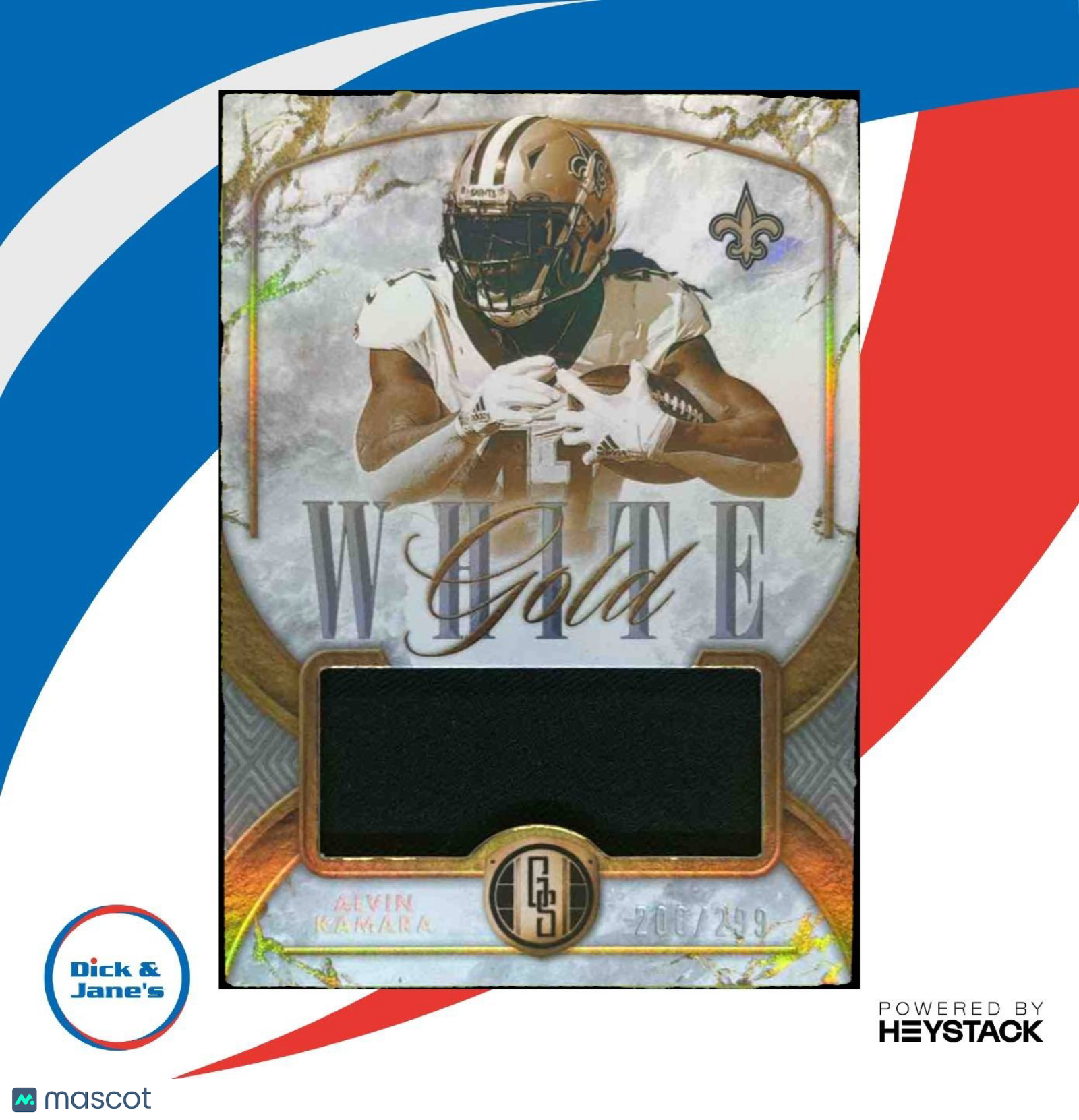 2024 Panini Gold Standard Alvin Kamara White Memoribilia /299 MEM Saints