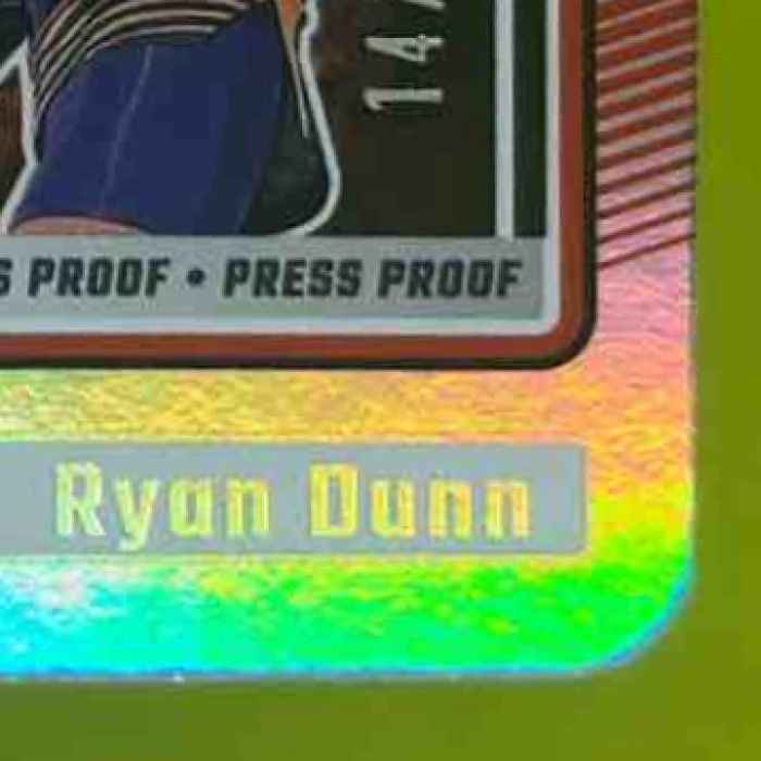 2024-25 Panini Donruss Ryan Dunn Silver Press Proof Die-Cut /75 #214 RC Suns