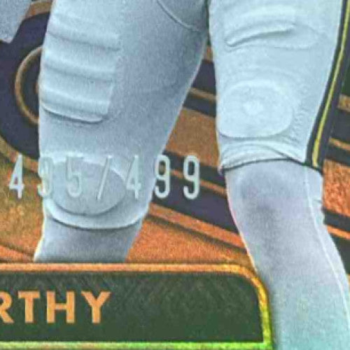 2024 Panini Gold Standard J.J. McCarthy Newly Minted Patch /499 MEM RC Vikings