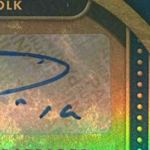 2024 Panini Gold Standard Ja'Lynn Polk Golden Debut Auto /10 RC Patriots