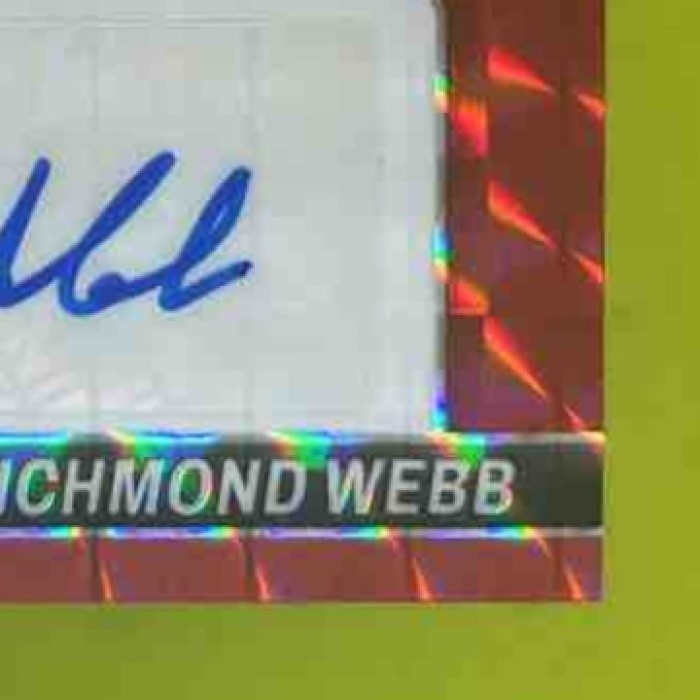 2024 Panini Mosaic Richmond Webb Auto Red Prizm /199 #AM-RWB Miami Dolphins