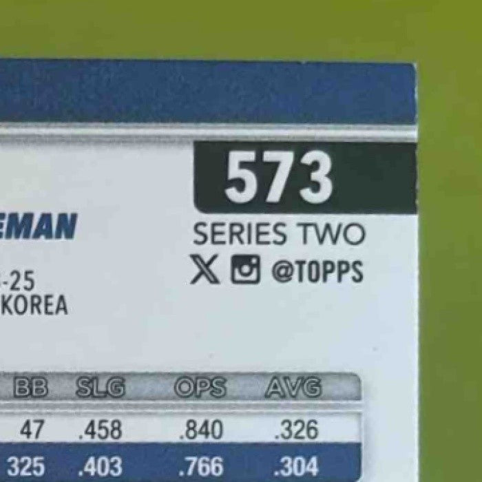 2025 Topps Hyeseong Kim Green Holo Foil 18/99 #573 RC Los Angeles Dodgers