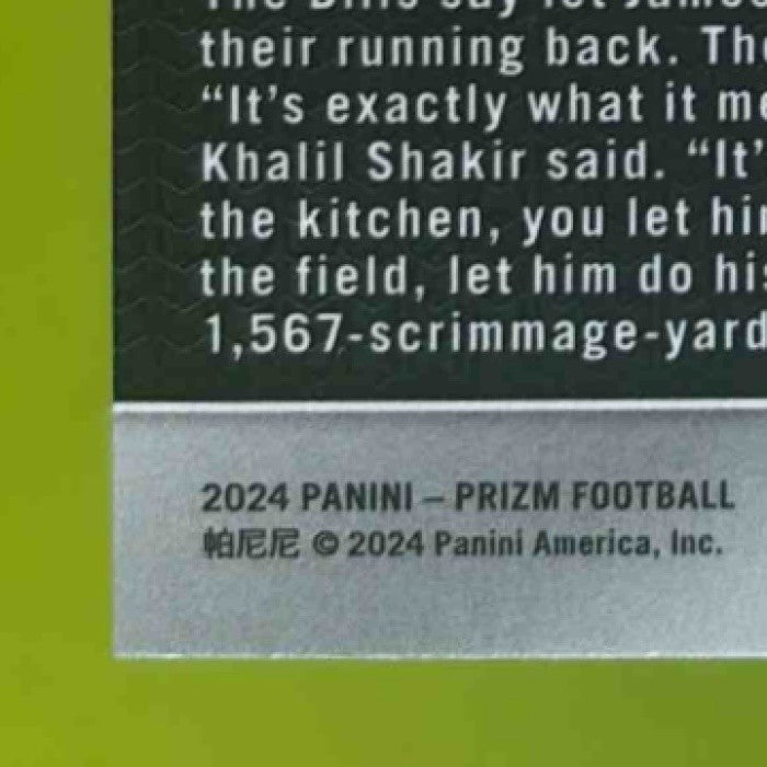 2024 Panini Prizm James Cook Press Proof SP #29 Buffalo Bills