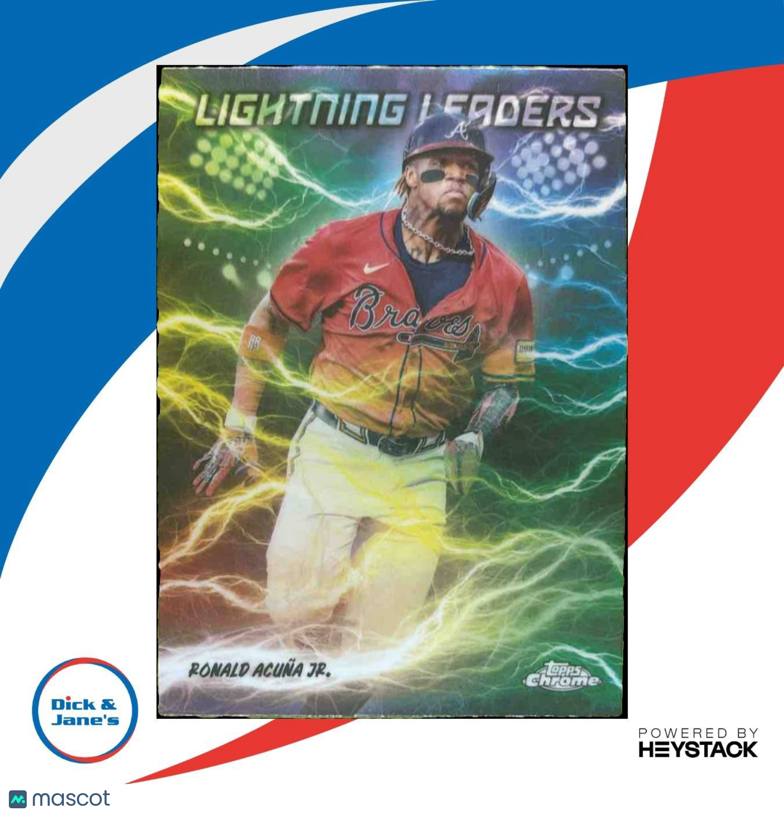 2025 Topps Chrome Ronald Acuna Jr. Lightning Leaders #LL-3 Atlanta Braves
