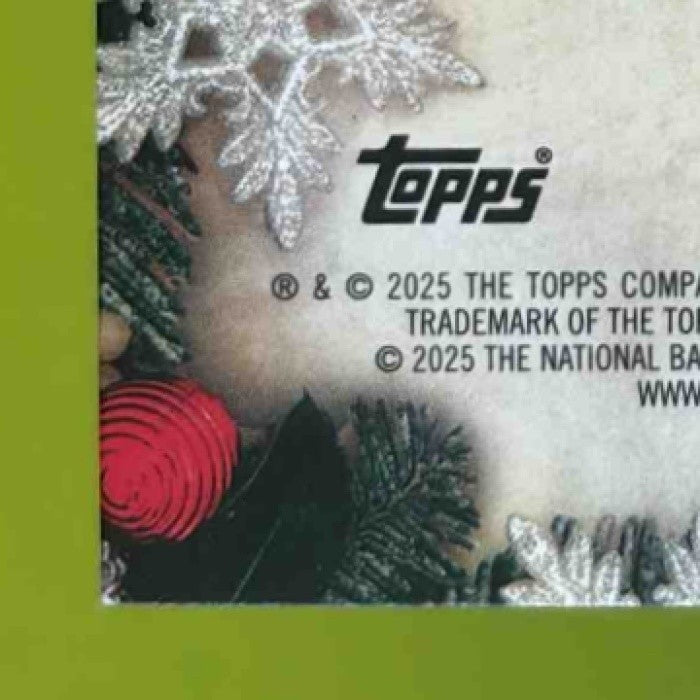 2025-26 Topps Holiday Collin Murray-Boyles Relics Glitter /99 MEM RC Raptors