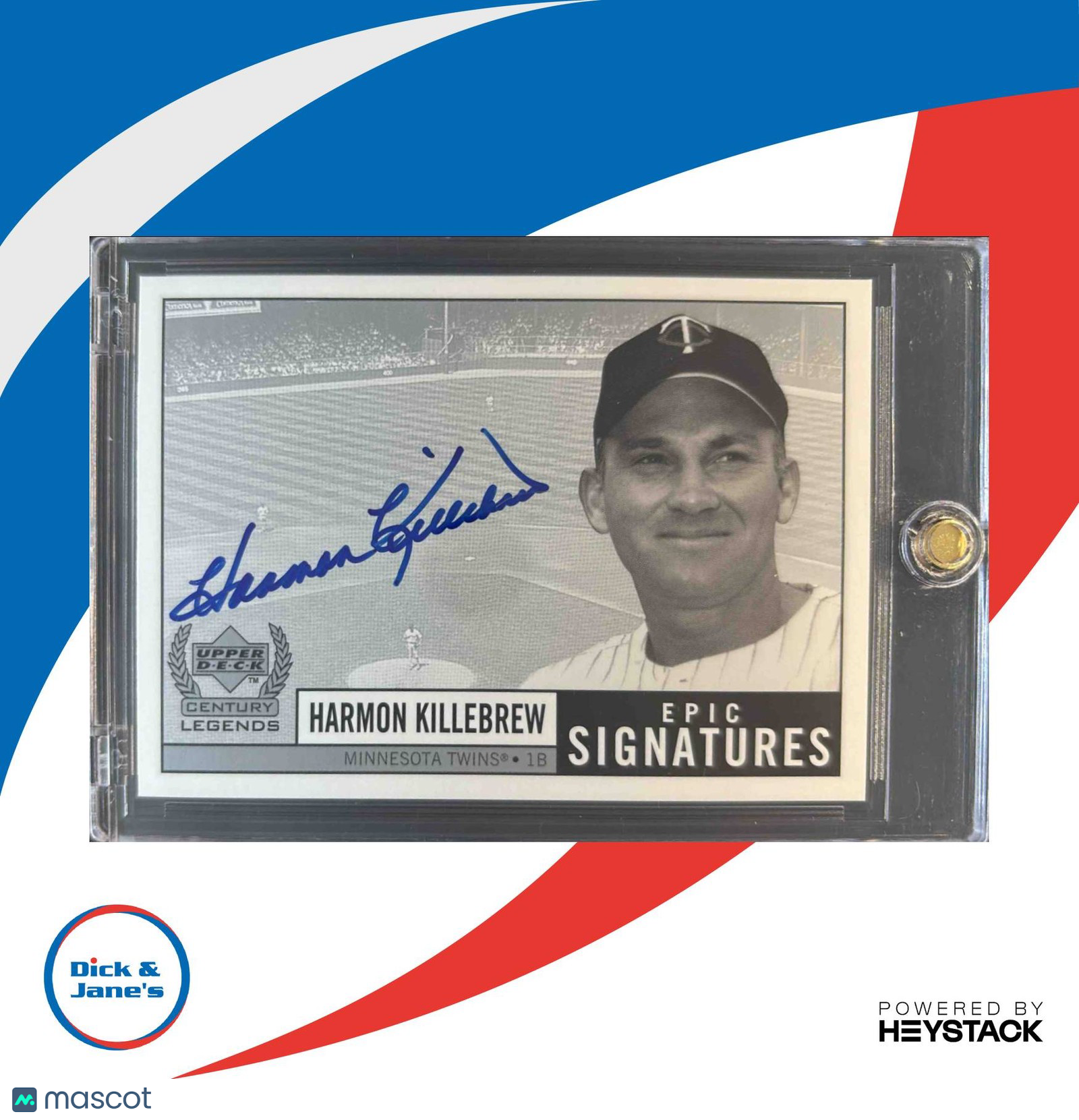 1999 Upper Deck Century Legends Harmon Killebrew Epic Signatures #HK Auto Twins