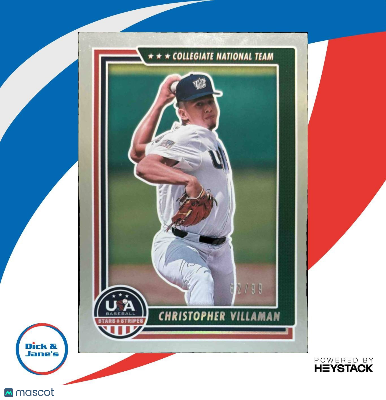 2022 Panini USA Baseball Stars & Stripes Christopher Villaman /99 #45