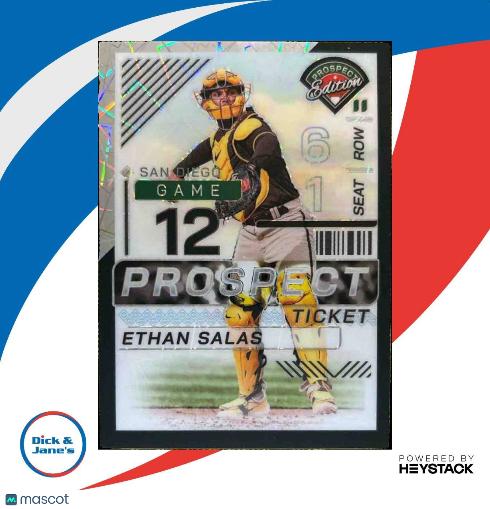 2024 Panini Prospect Edition Ethan Salas /39 #195 San Diego Padres