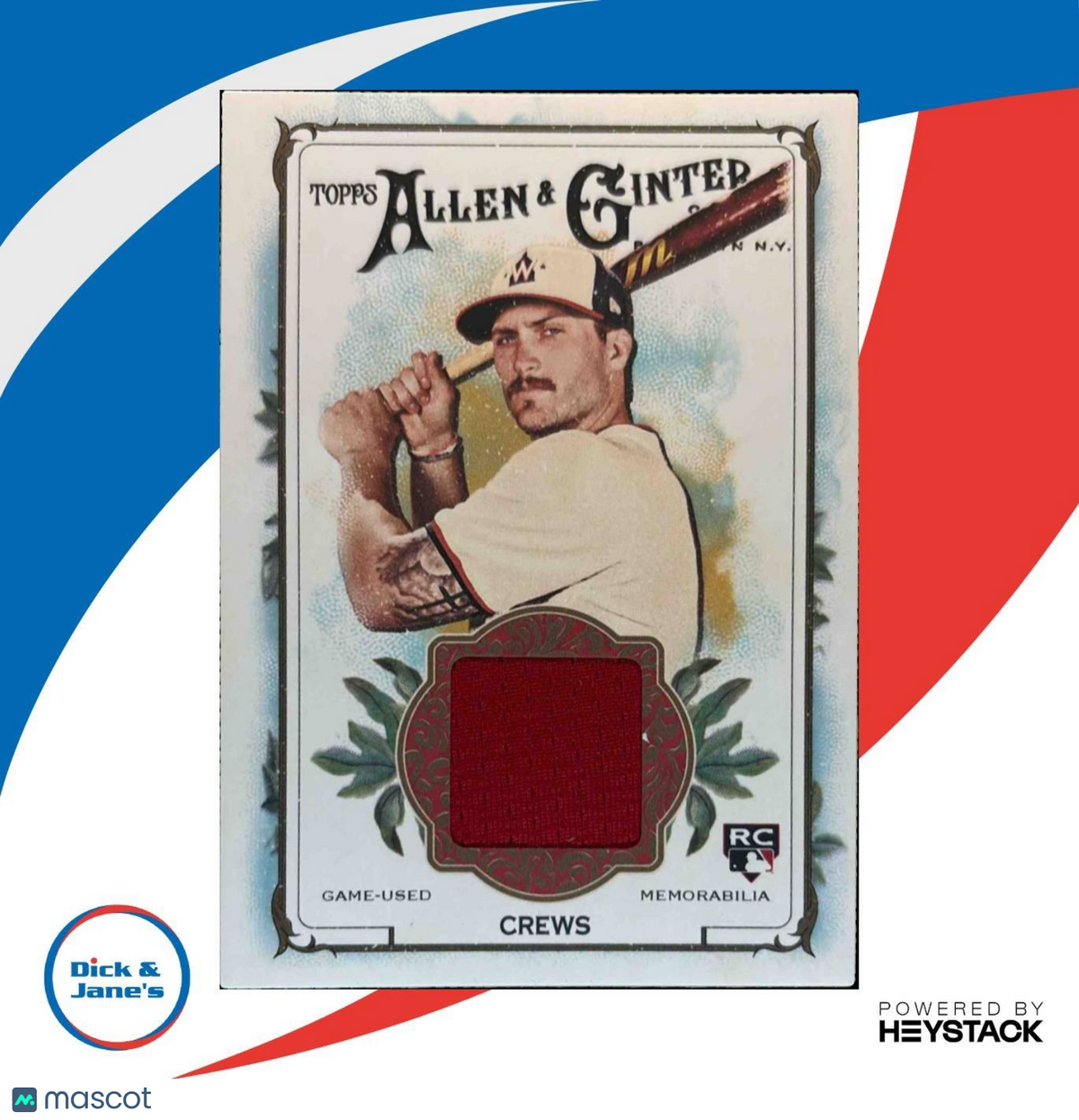 2025 Topps Allen & Ginter Dylan Crews Full-Size Relics Washington Nationals
