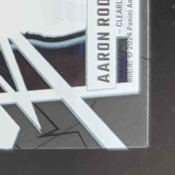 2023 Panini Clearly Donruss Aaron Rodgers My House Red 98/100 #6 New York Jets