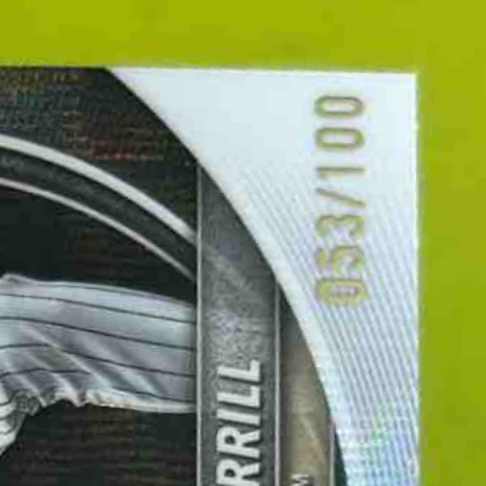 2025 Bowman Chrome Jackson Merrill Wave Refractor 53/100 #38 San Diego Padres