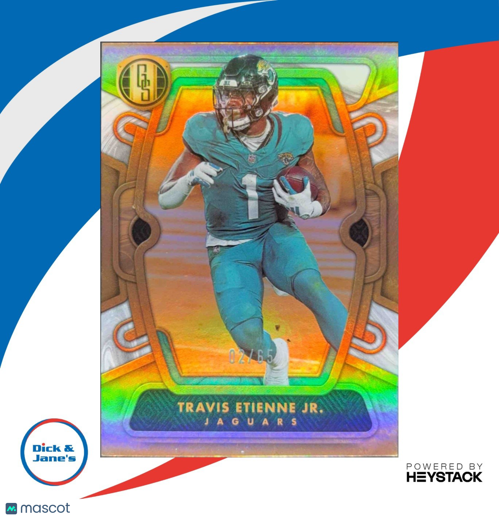 2024 Panini Gold Standard Travis Etienne Jr. Platinum #44 Jacksonville Jaguars