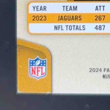 2024 Panini Gold Standard Travis Etienne Jr. Platinum #44 Jacksonville Jaguars