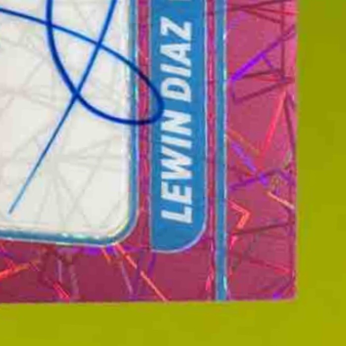 2021 Donruss Optic Lewin Diaz Pink Velocity Auto /75 RC Miami Marlins