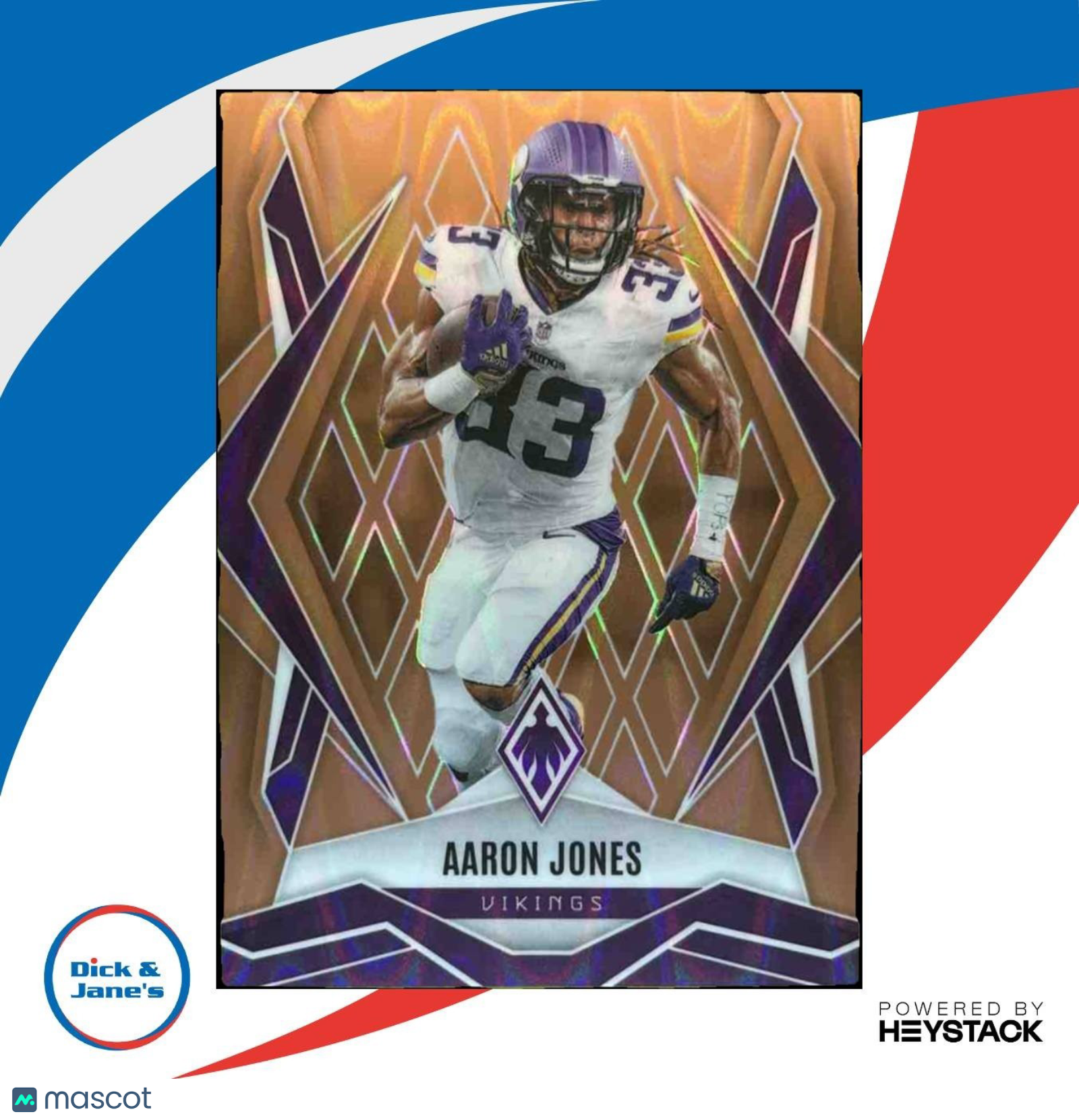 2025 Panini Phoenix Aaron Jones Bronze /15 #85 Minnesota Vikings