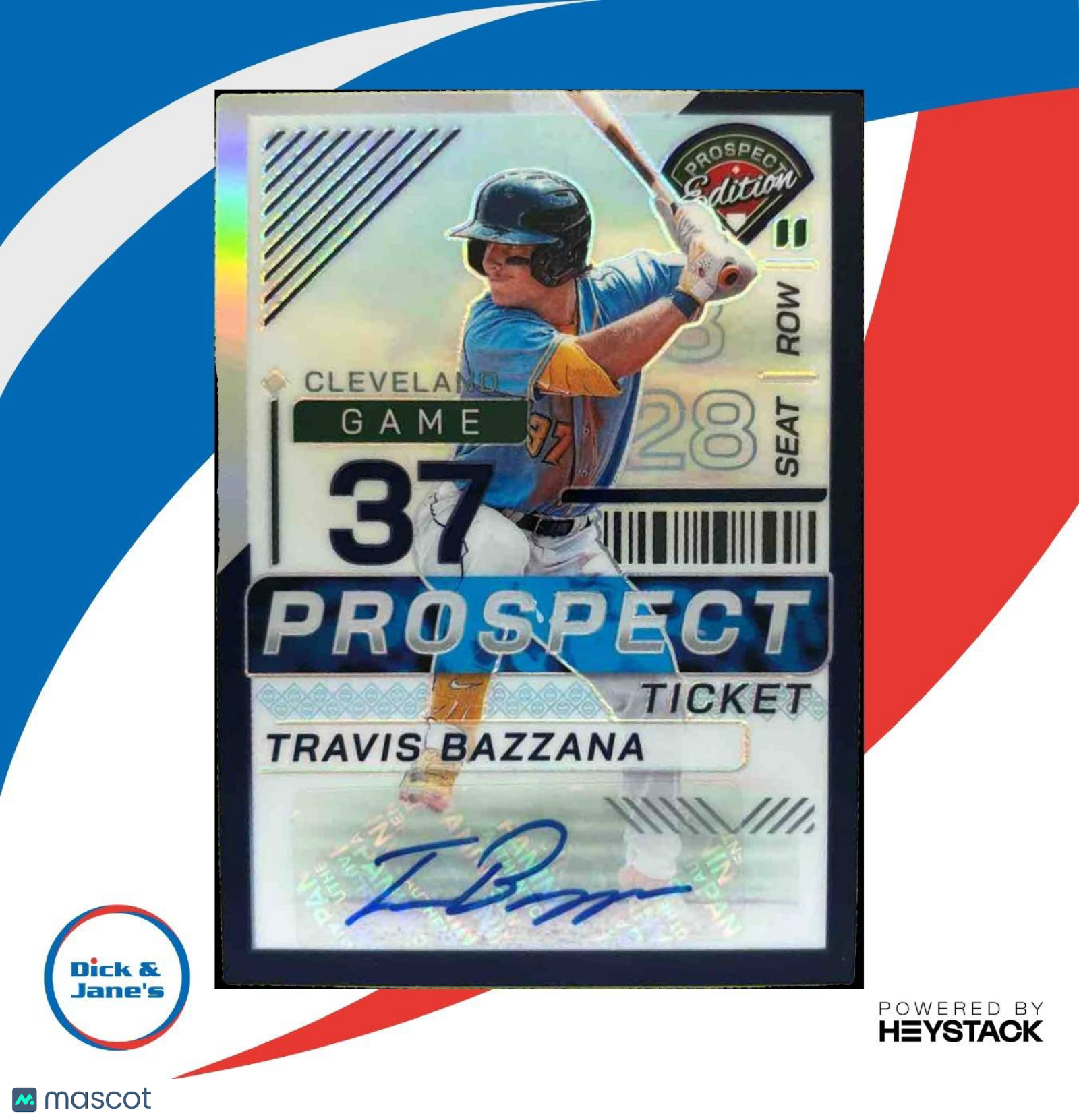 2024 Panini Prospect Edition Travis Bazzana Signatures Purple /125 Guardians