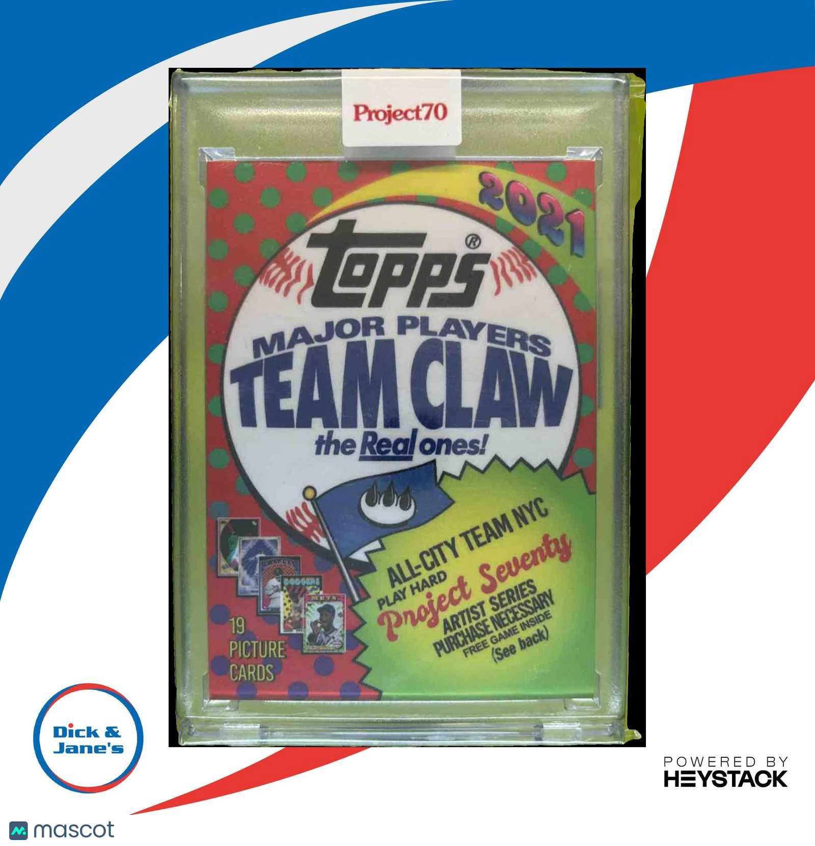 2021 Topps Project70 Wax Wrapper 1985 "Team Claw" #772