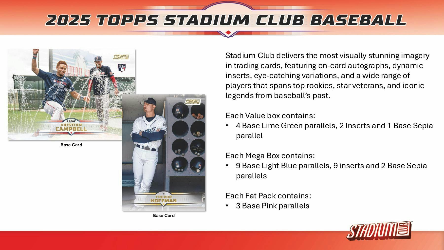 2025 Topps Stadium Club Baseball 8-Pack Blaster Box - MLB Hobby Box