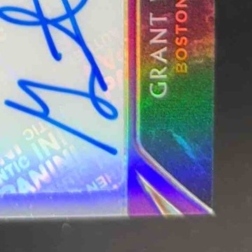2019-20 Select Grant Williams Rookie Jersey Auto Purple 15/99 RC Boston Celtics