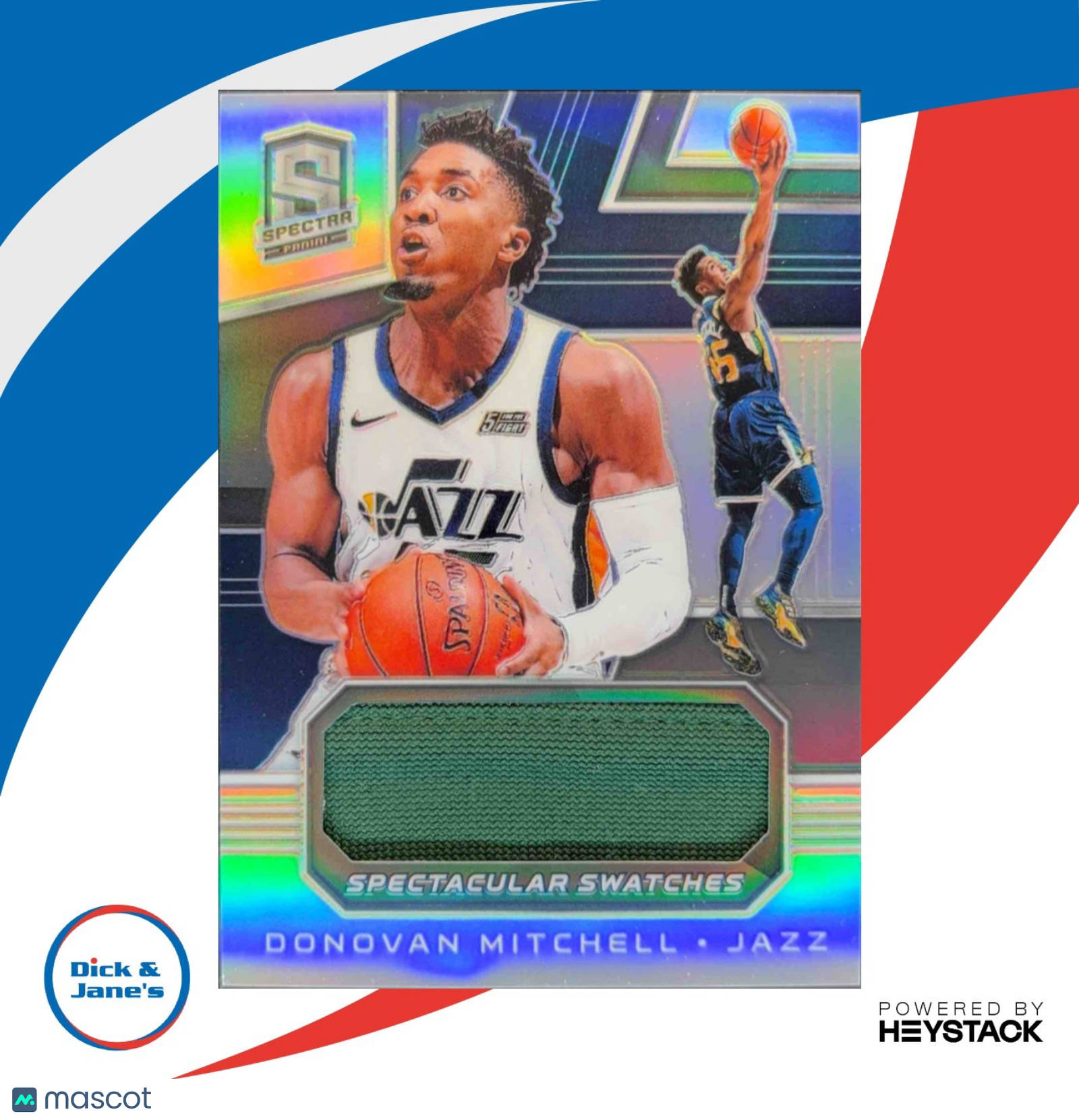 2018-19 Panini Spectra Donovan Mitchell Spectacular Swatches /99 Utah Jazz