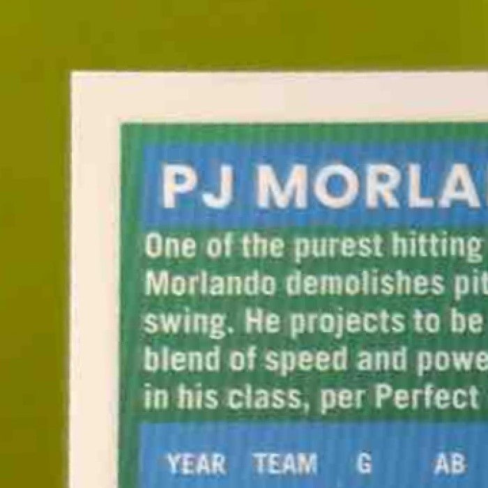 2025 Panini Donruss PJ Morlando Optic Gold Glitter /5 #168 Miami Marlins
