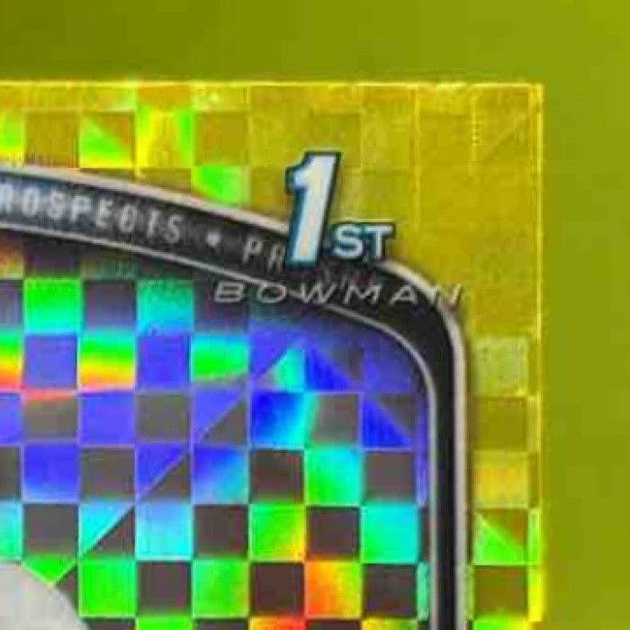 2025 Bowman PJ Morlando Chrome Yellow X-Fractor /75 1st Prospect Miami Marlins